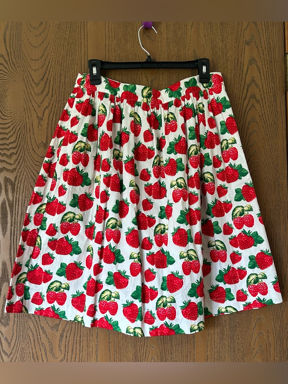 ModCloth-Strawberry Print Skirt